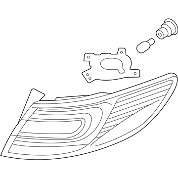 Hyundai 92404-3V020 Lamp Assembly-Rear Combination Outside, RH