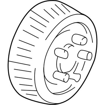 GM 15679733 Drum, Rear Brake(Finished)(Painted)