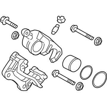 Kia 583103RA60 Rear Brake Caliper Kit, Left