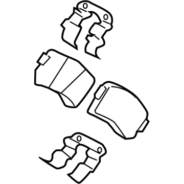 Kia 583023RA70 Pad Kit-Rear Disc Brake