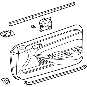 Toyota 67610-AA552-E0 Board Sub-Assy, Front Door Trim, RH