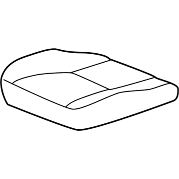 Toyota 71072-AA160-B2 Front Seat Cushion Cover, Left(For Separate Type)