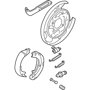 Hyundai 58250-2S000 Brake Assembly-Parking Rear, LH