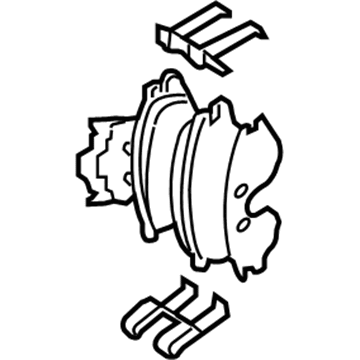 Hyundai 58302-2SA10 Rear Disc Brake Pad Kit