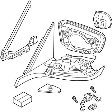 BMW 51-16-7-471-866 Heated Outside Mirror, Memory Bus, Right