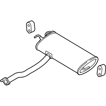 Hyundai 28700-2S101 Muffler Assembly-Main