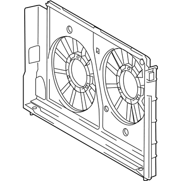 Toyota 16711-37040 Fan Shroud