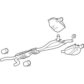 GM 19419953 MUFFLER ASM, EXH (W/ EXH PIPE & TAIL PIPE) <SEE GUIDE/C
