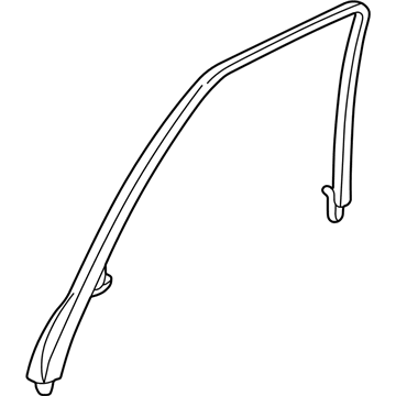Acura 72482-SZ3-003ZB Garnish Assembly, Left Front Sash (Inner) (Quartz Gray)