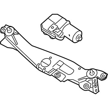 Hyundai 98100-3N000 Windshield Wiper Motor & Link Assembly