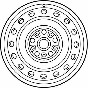 Toyota 42611-02880 Wheel, Steel