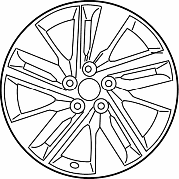 Toyota 42611-02J20 Wheel, Alloy