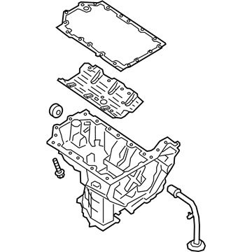 Ford JL3Z-6K040-A Oil Pan