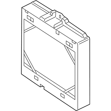 BMW 17-11-2-284-604 Supplementary Coolant Radiator, Right