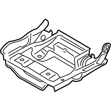 Nissan 89301-1LK5A Frame Assembly - 3RD Seat Cushion, RH