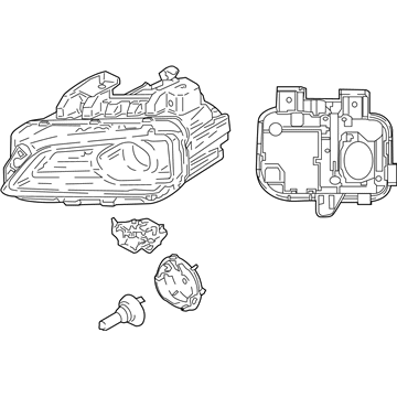 Hyundai 92102-J9120 Headlamp Assembly, Right