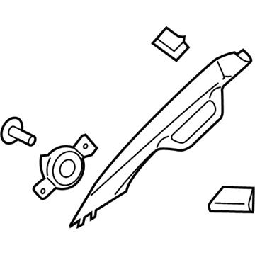 Ford FL3Z-1503598-BC Weatherstrip Pillar Trim