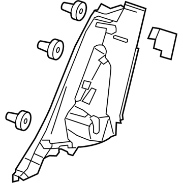 GM 95488390 Lock Pillar Trim