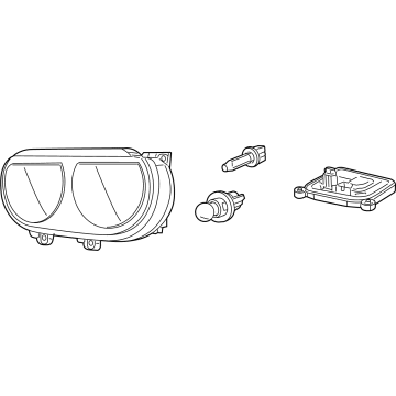 Mopar 5028778AB Passengers Hid Headlight Lens Replacement