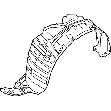 Nissan 63842-JM00A Protector-Front Fender, RH