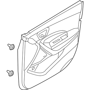 Hyundai 82307-4Z010-RYN Panel Assembly-Front Door Trim, LH