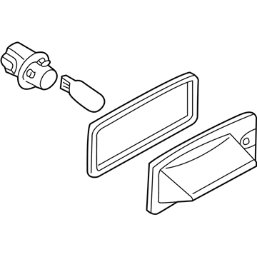 Nissan 26510-8J000 Lamp Assembly-Licence