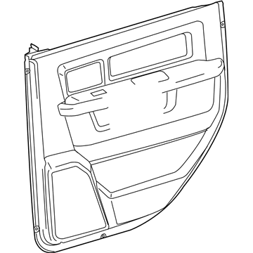 Mopar 1EA50DX9AD Panel-Rear Door Trim