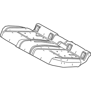 Lexus 71503-76020 Pad Sub-Assembly RR Sea