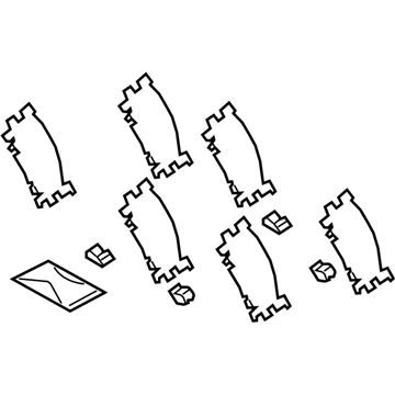 Lexus 04946-33090 SHIM Kit, Anti SQUEAL