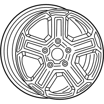 Mopar 5VH241A7AA Aluminum Wheel