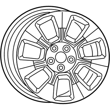 Mopar 6SV831XFAA Aluminum Wheel
