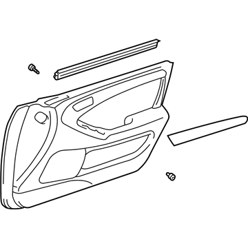 Lexus 67660-30040-B0 Board Sub-Assy, Front Door Trim, LH