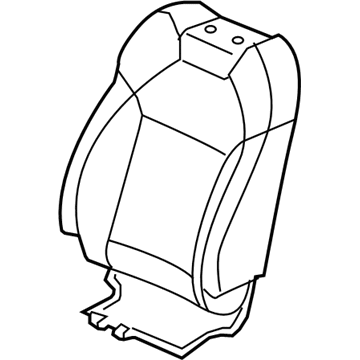 Acura 81121-TYR-L31ZA Cover, Right Front Seat-Back Trim (Type Z) (Leather)