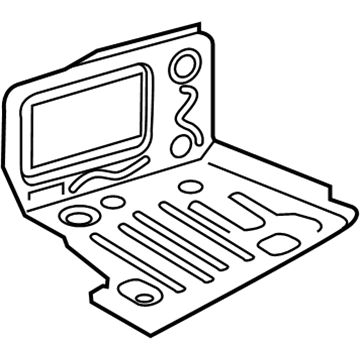 BMW 41-00-7-493-913 Trunk Floor Left