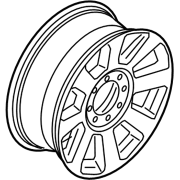 Ford HC3Z-1007-J Wheel, Alloy