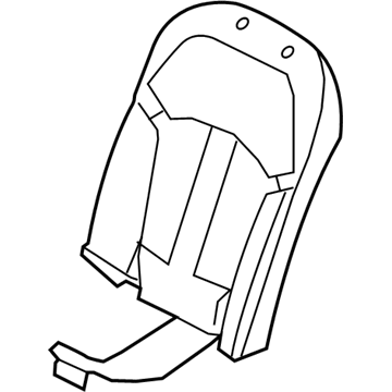BMW 52-20-7-354-639 Foam Section, Comfort Backrest, Left