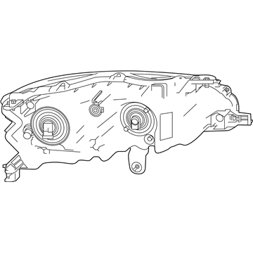 Nissan 26060-6CA5B Headlamp Assembly-Driver Side