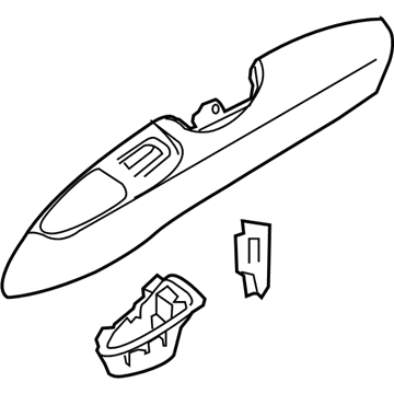 Infiniti 82941-1MB0C Rear Door Grip Assembly, Left