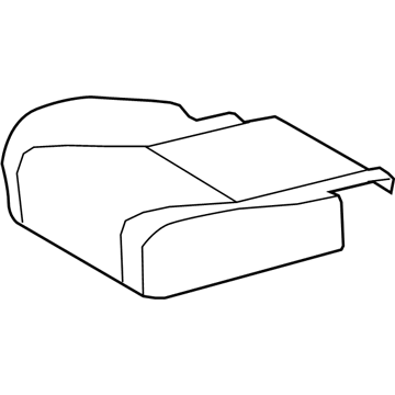 Lexus 71075-0E071-A2 Rear Seat Cushion Cover Sub-Assembly, Right (For Bench Type)