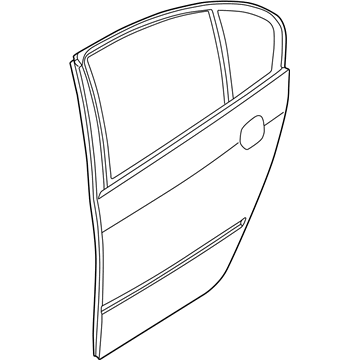 BMW 41-52-7-034-153 Door, Rear Left