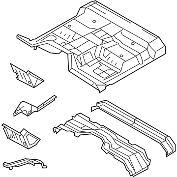 Ford BC3Z-2511000-A Floor Pan Assembly