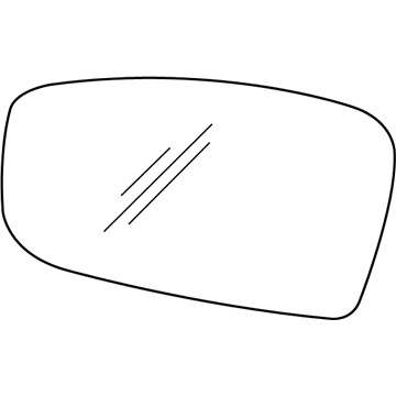 GM 88891917 Glass, Outside Rear View Mirror