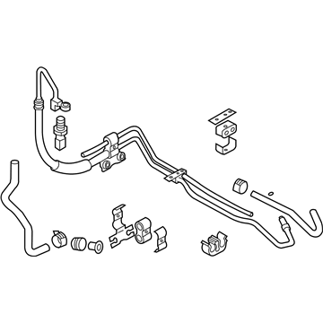 Infiniti 49710-AM800 Power Steering Hose & Tube Set