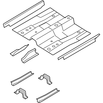 Hyundai 65110-3L150 Panel Assembly-Front Floor "B"