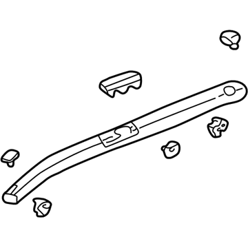 Honda 75230-S9A-003 Garnish Assy., R. FR. Roof Side