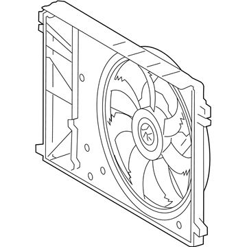 Lexus 16360-0P170 Fan Assembly, W/MOTOR