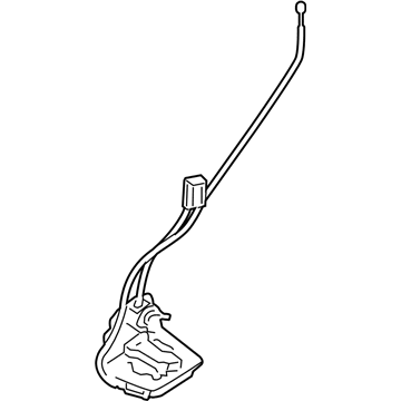 Nissan 90593-1PA0A Back Door Lock Assembly, Lower Left