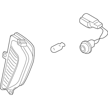 Kia 924013F100 Back Up Lamp Assembly, LH