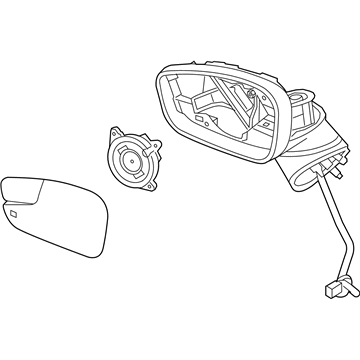 Ford AE8Z-17682-C Mirror Assembly