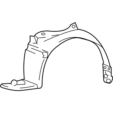 Hyundai 86812-39000 Front Wheel Guard Assembly, Right